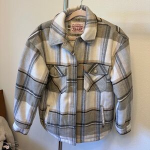 Levi’s double lined plaid shacket